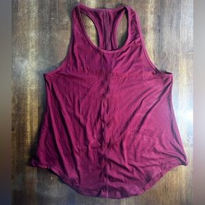 Zyia Women's Burgundy Racerback tank.
